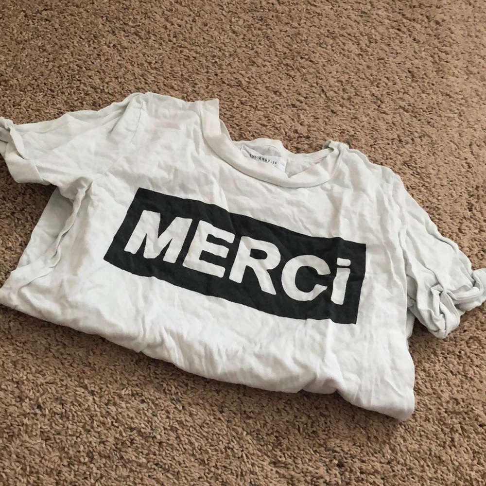 Anthropologie merci tee shirt